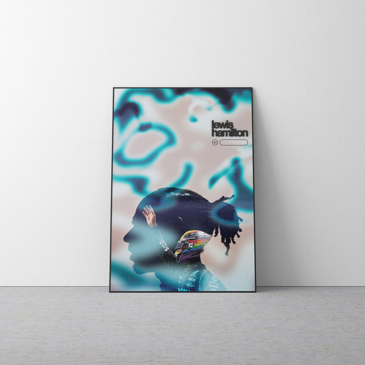 Lewis Hamilton 'Blue' Canvas