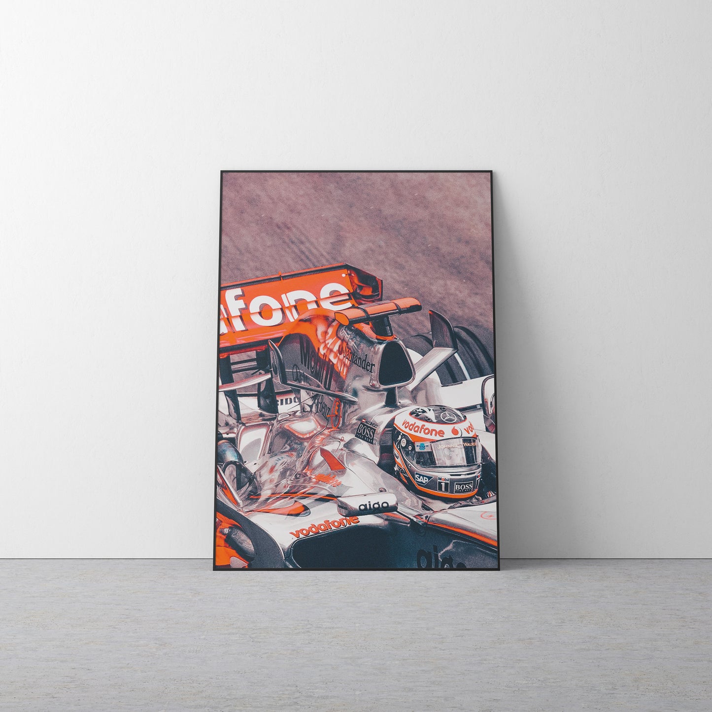 Fernando Alonso 'McLaren Mercedes 2007' Canvas