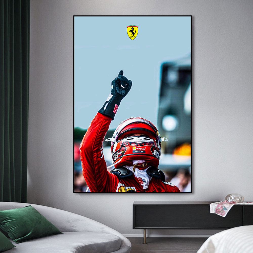 Charles Leclerc 'Number 1' Canvas