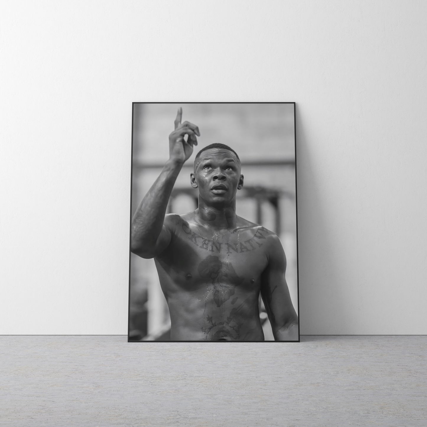 Izzy Adesanya '1' Canvas