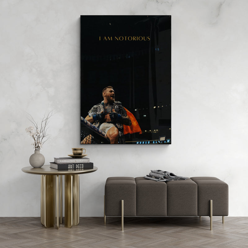Conor Mcgregor 'Notorious' Canvas