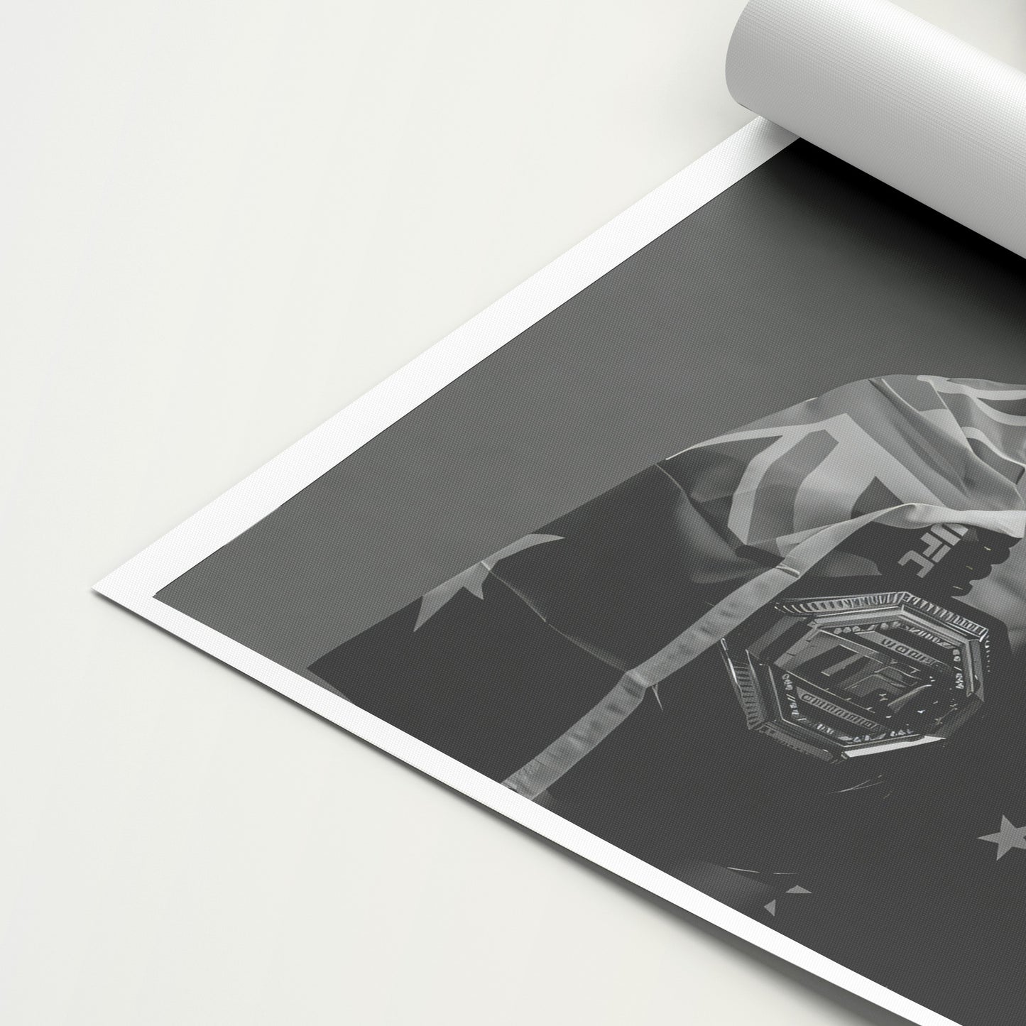 Alex Volkanovski 'Black and White' Canvas