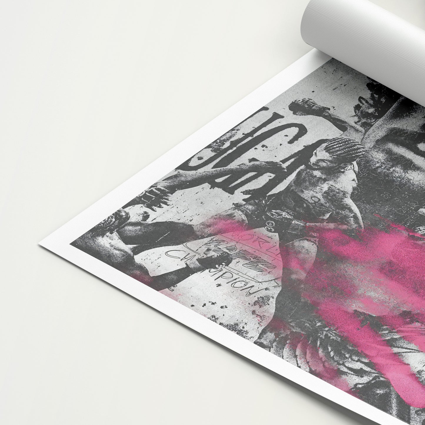 Sean O'malley 'Pink" Canvas