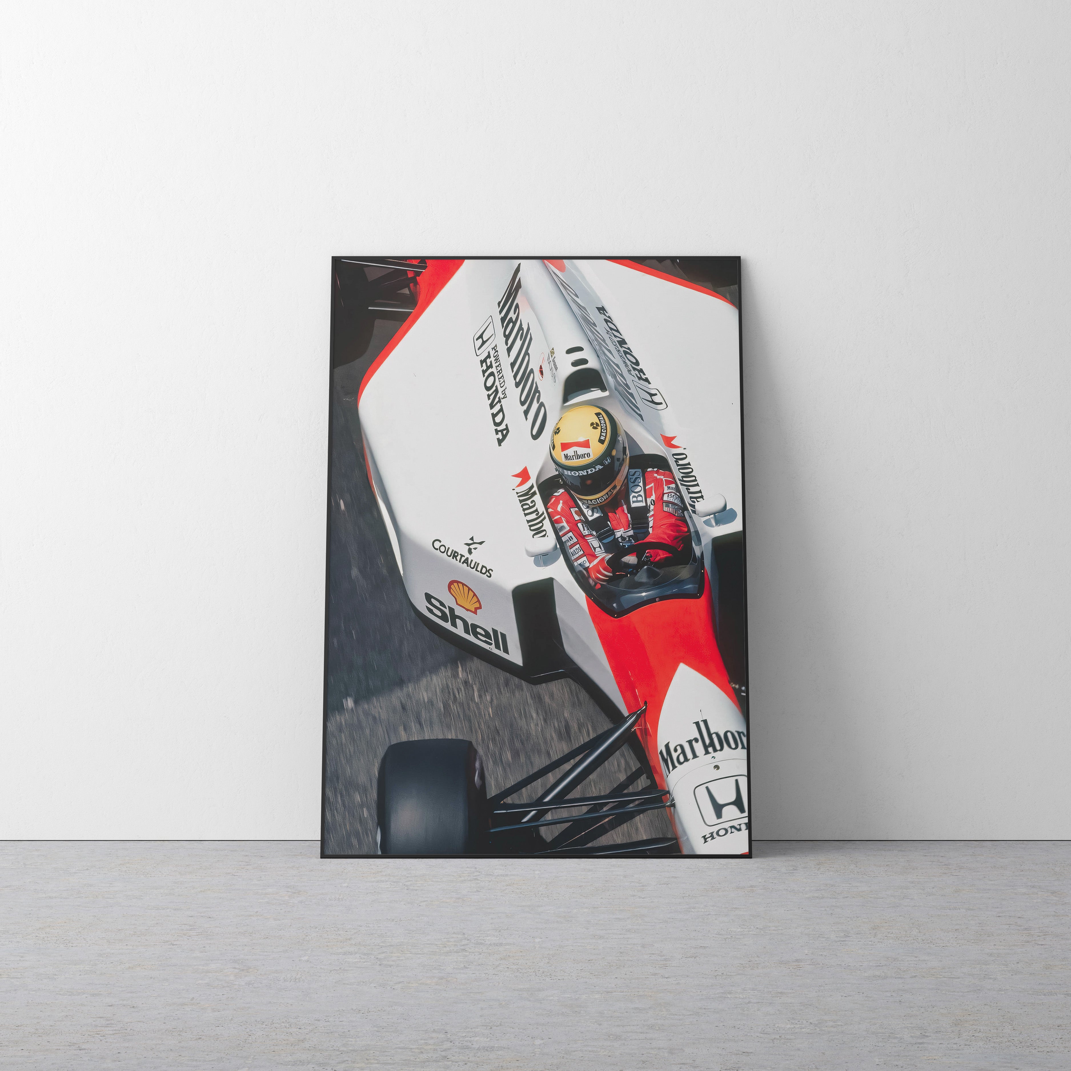 Aryton Senna 'Above' Canvas