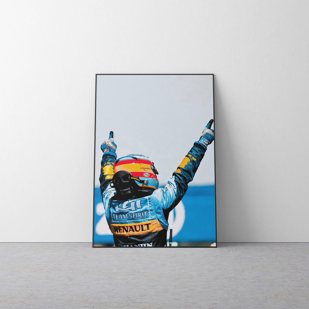 Fernando Alonso 'Renault' Canvas