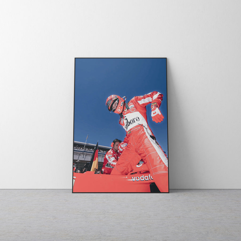 Michael Schumacher 'Red' Canvas