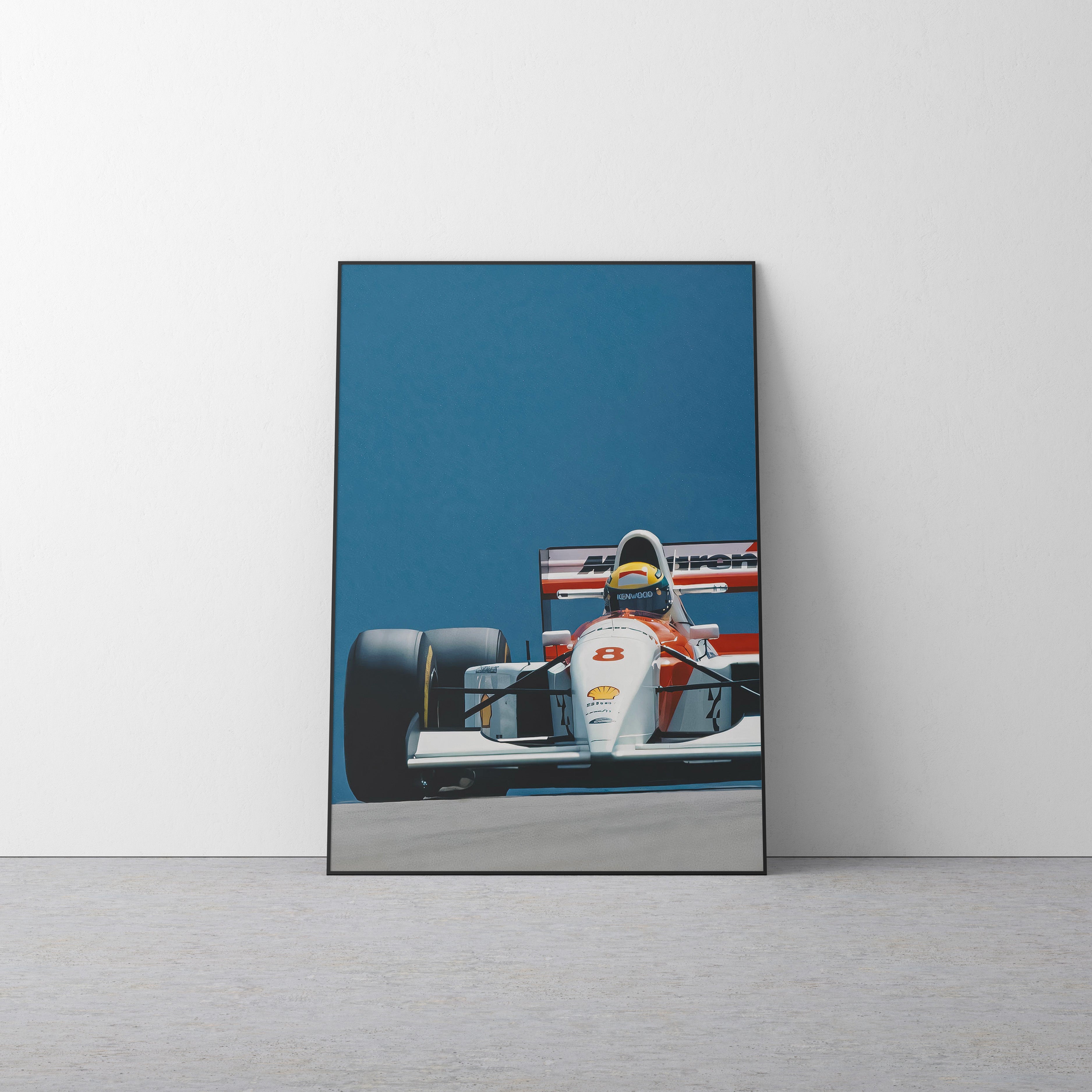 Ayrton Senna 'Blue' Canvas