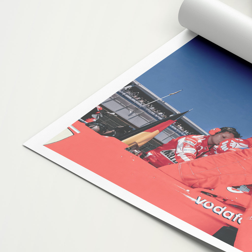 Michael Schumacher 'Red' Canvas