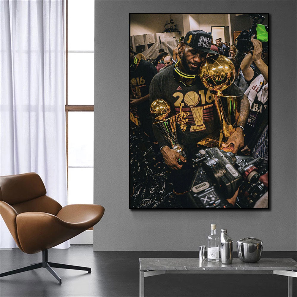 LeBron James 'Champion' Canvas