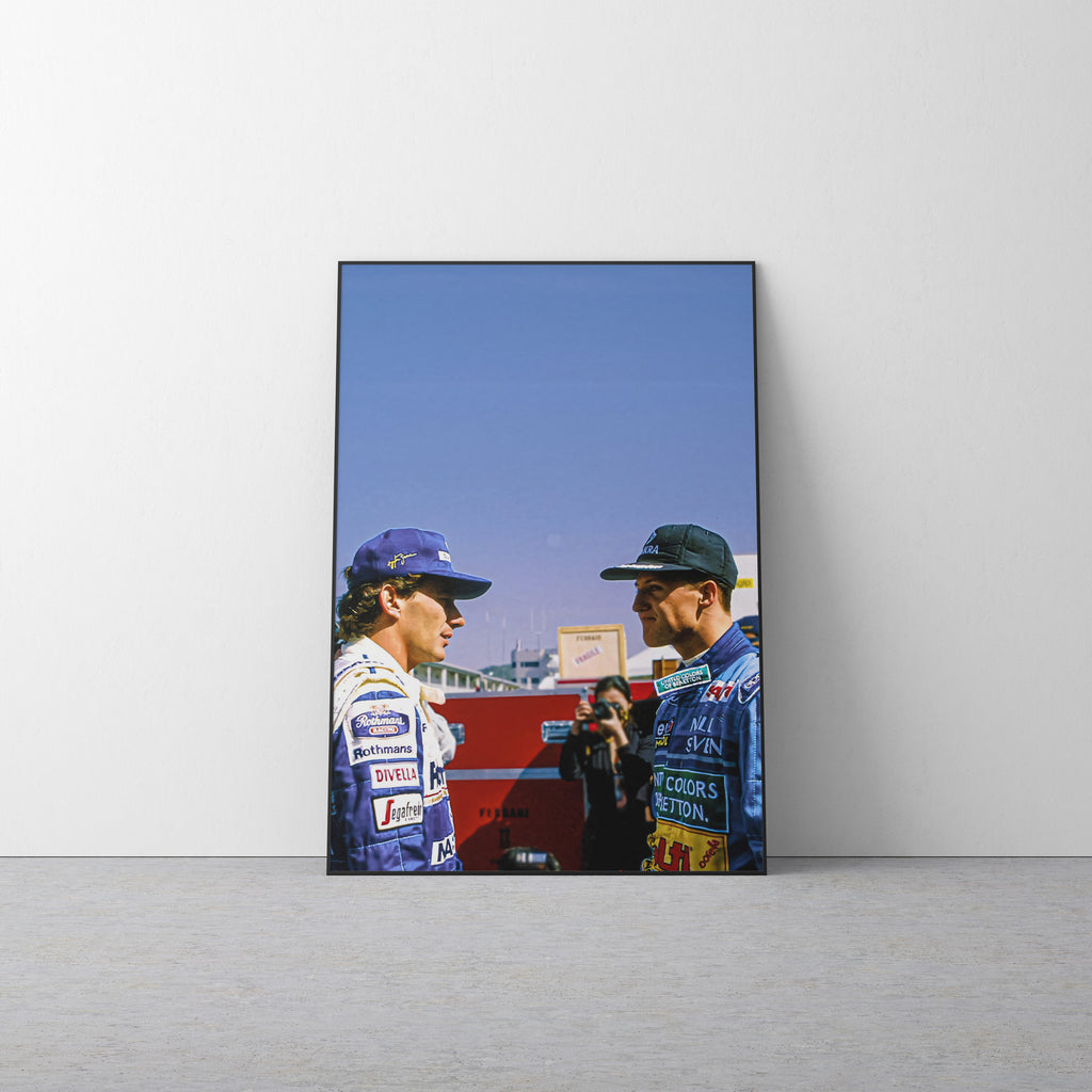 Michael schumacher, Ayrton senna 'Rivals' Canvas