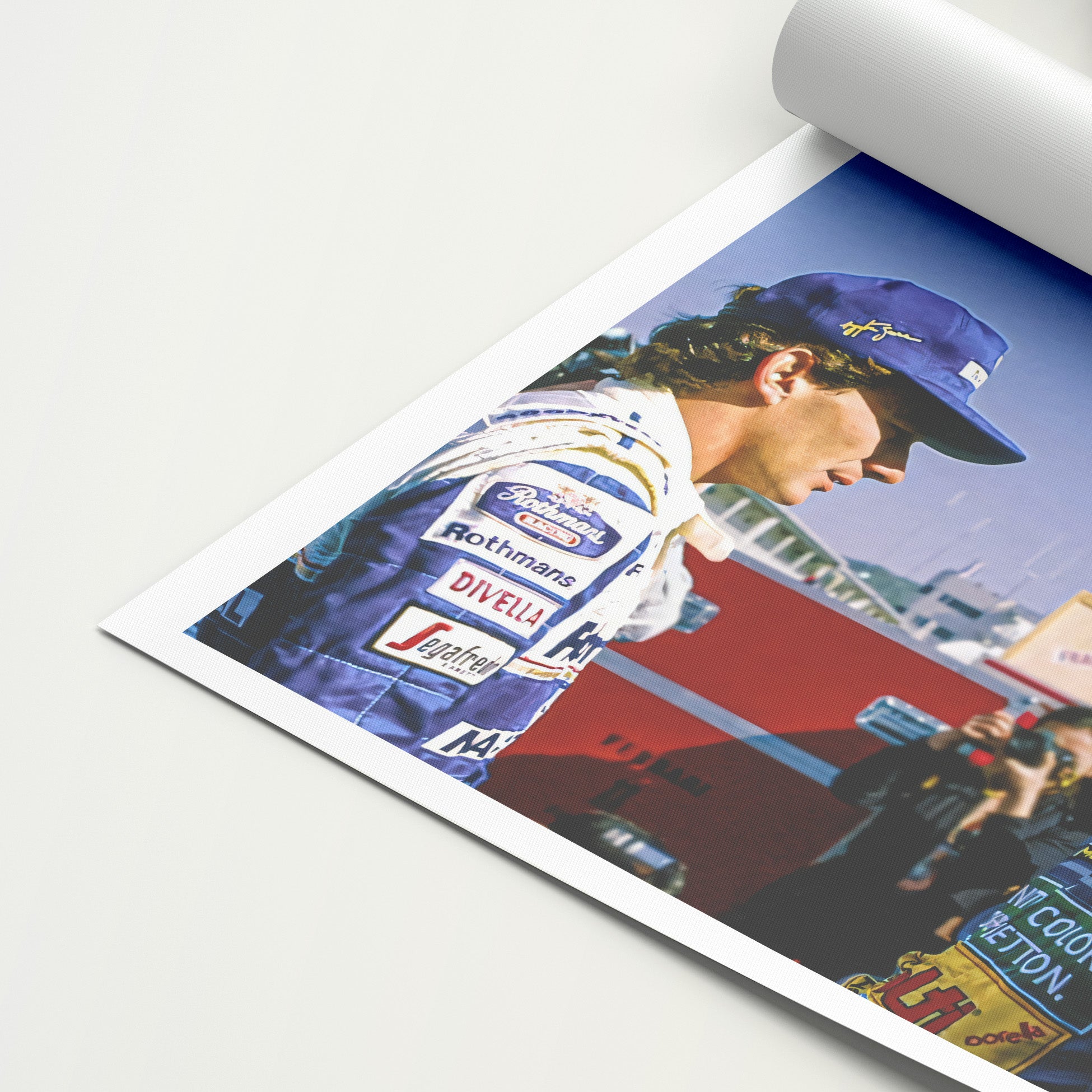 Michael schumacher, Ayrton senna 'Rivals' Canvas