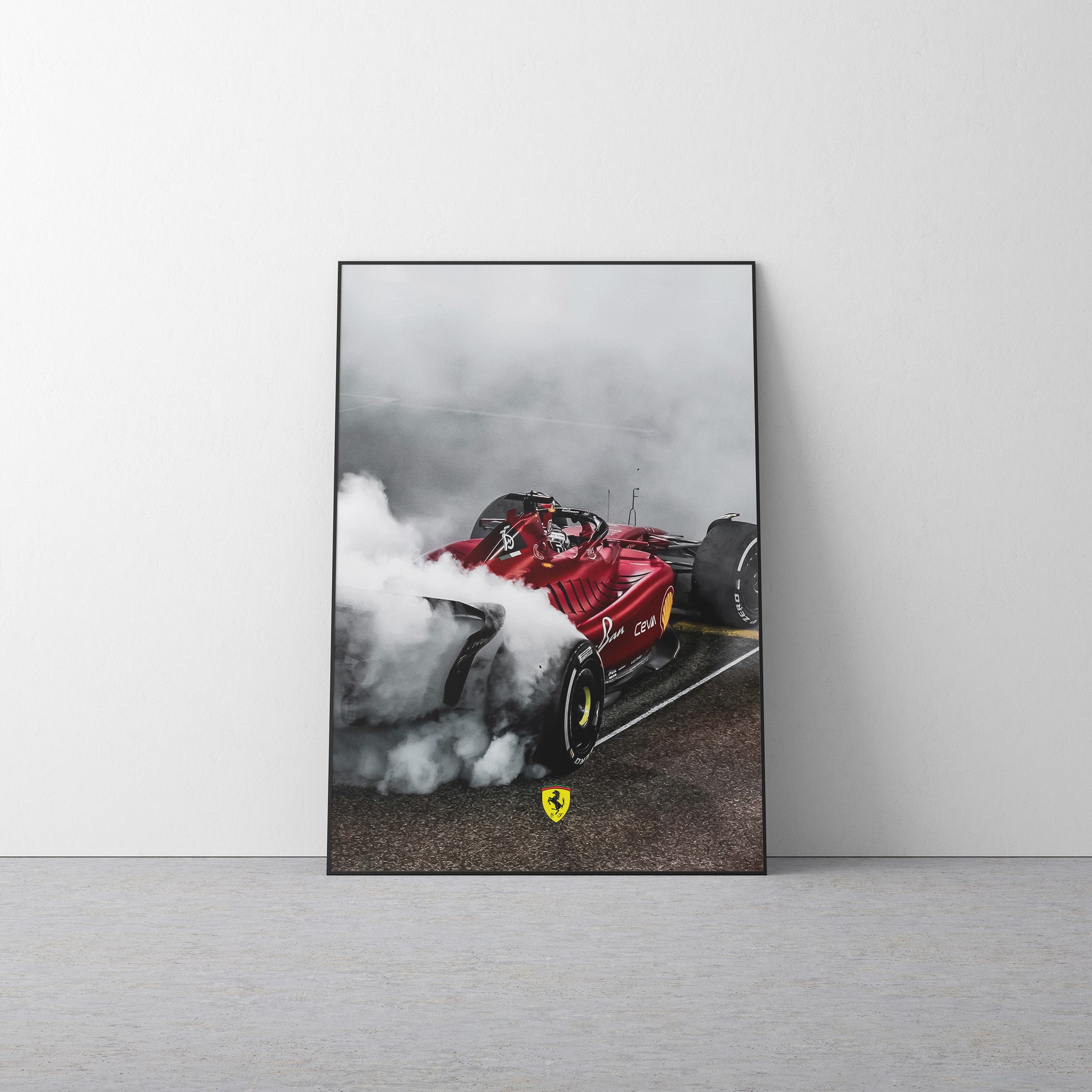 Charles Leclerc 'Burnout' Canvas