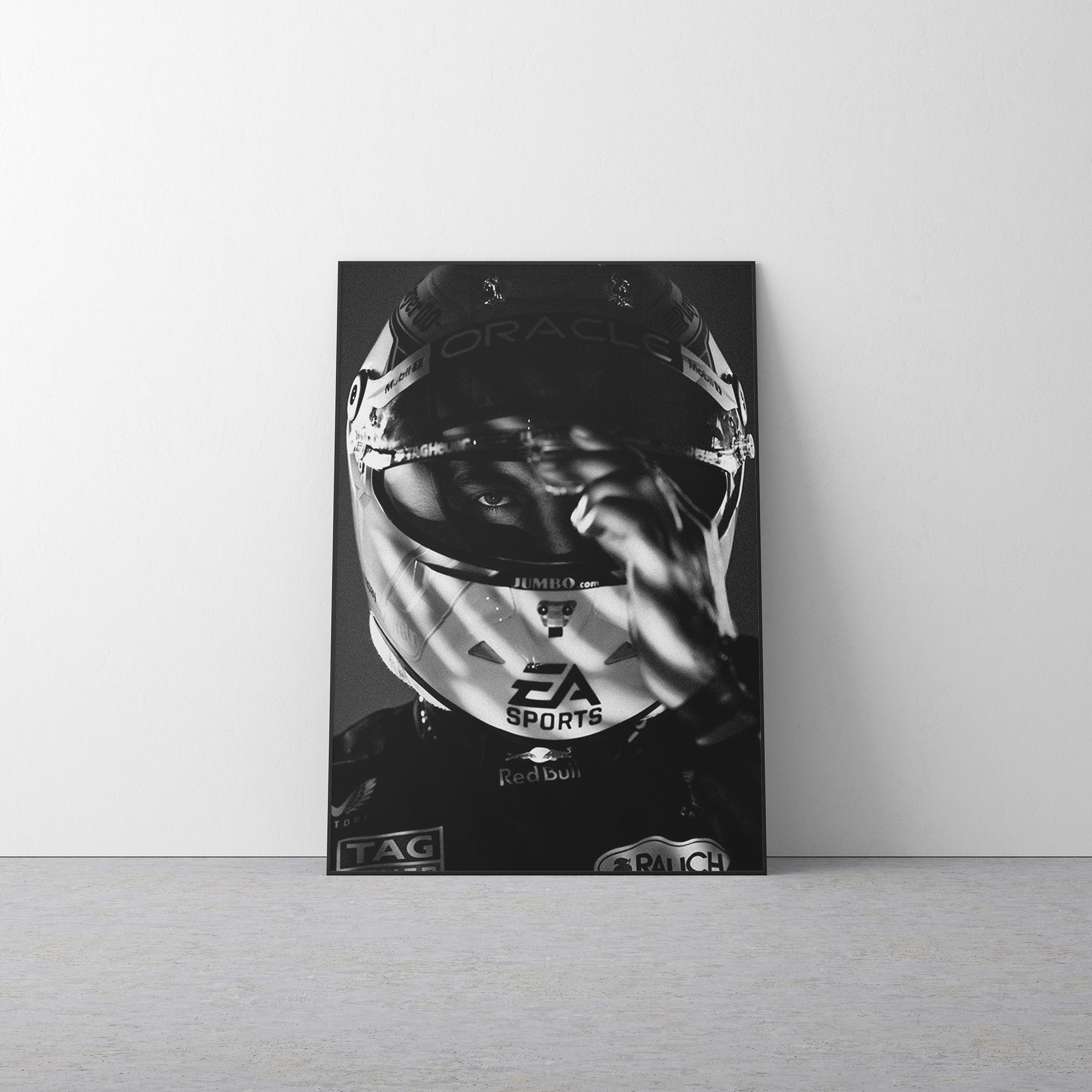 Max Verstappen 'Black and White' Canvas