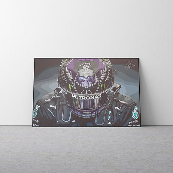Lewis Hamilton '2020' Signed Canvas