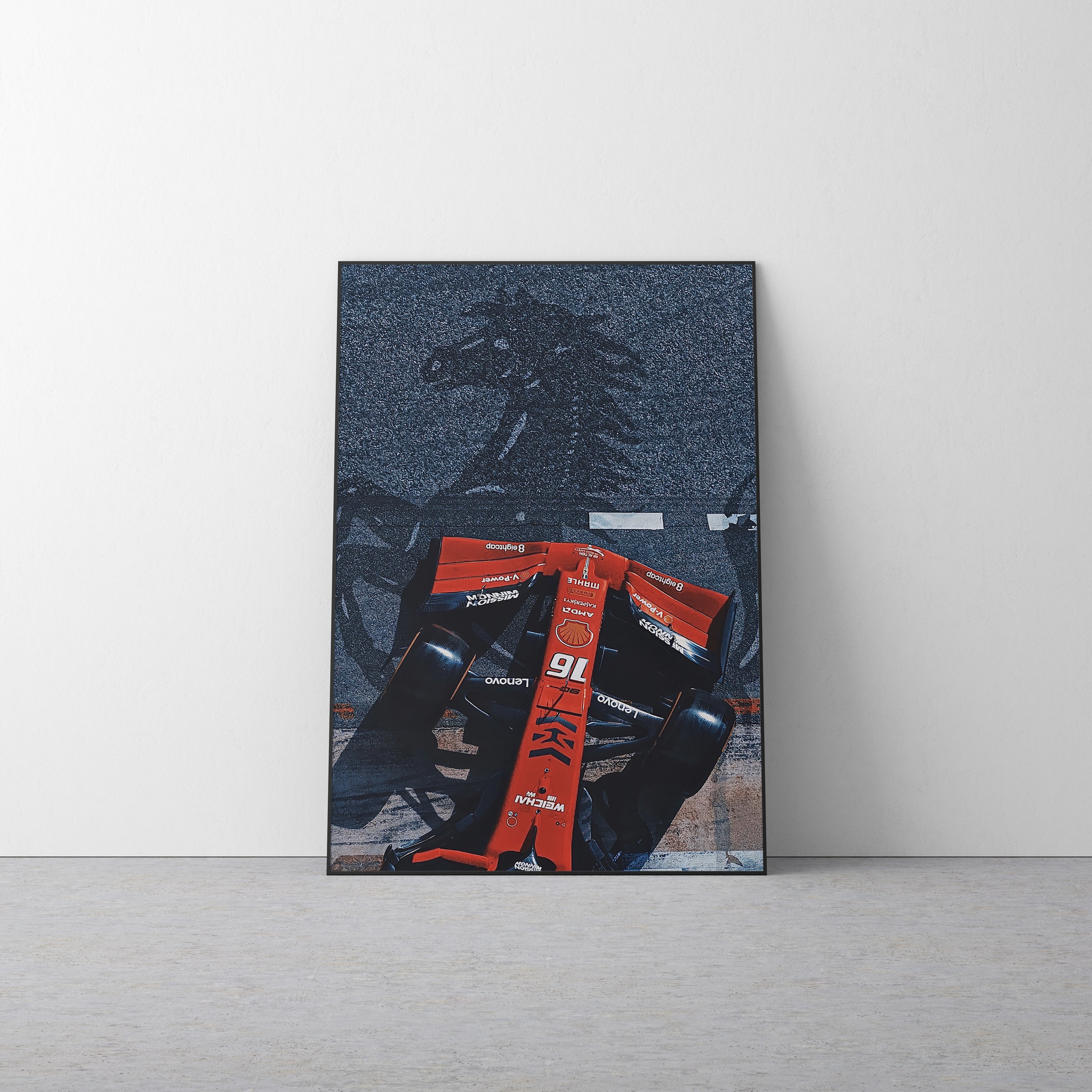 Charles Leclerc 'Ferrari' Canvas