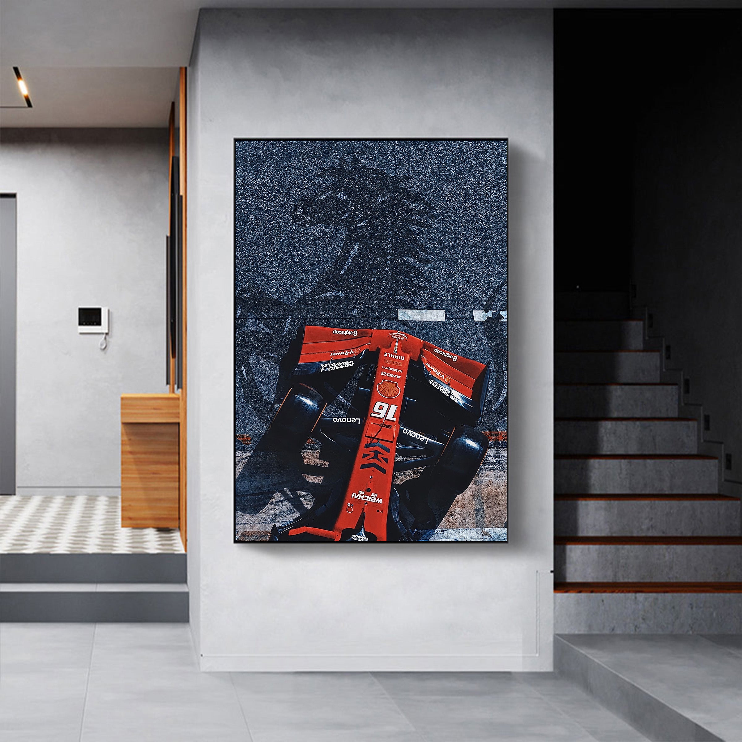 Charles Leclerc 'Ferrari' Canvas