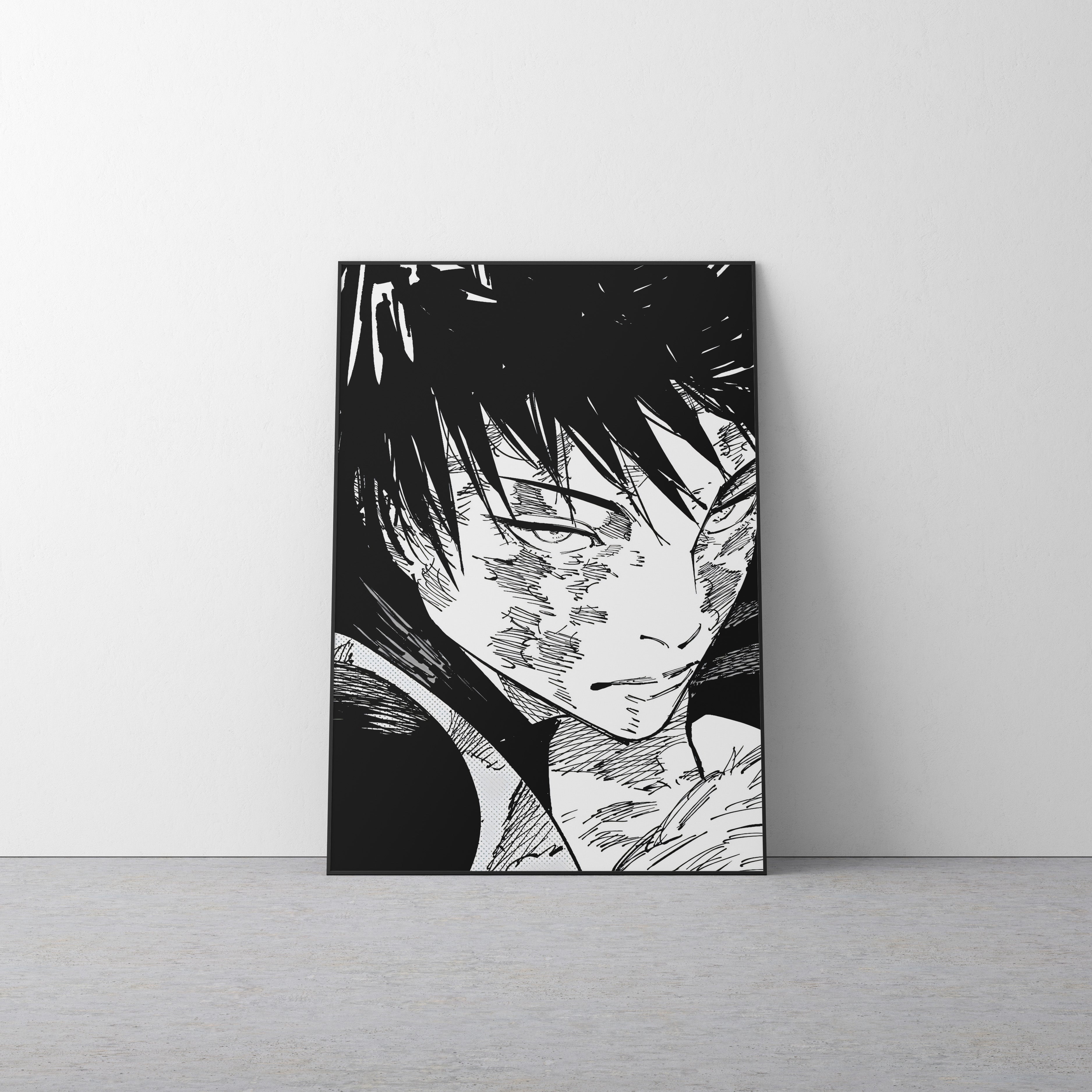 Maki Zenin 'Black and White' Canvas