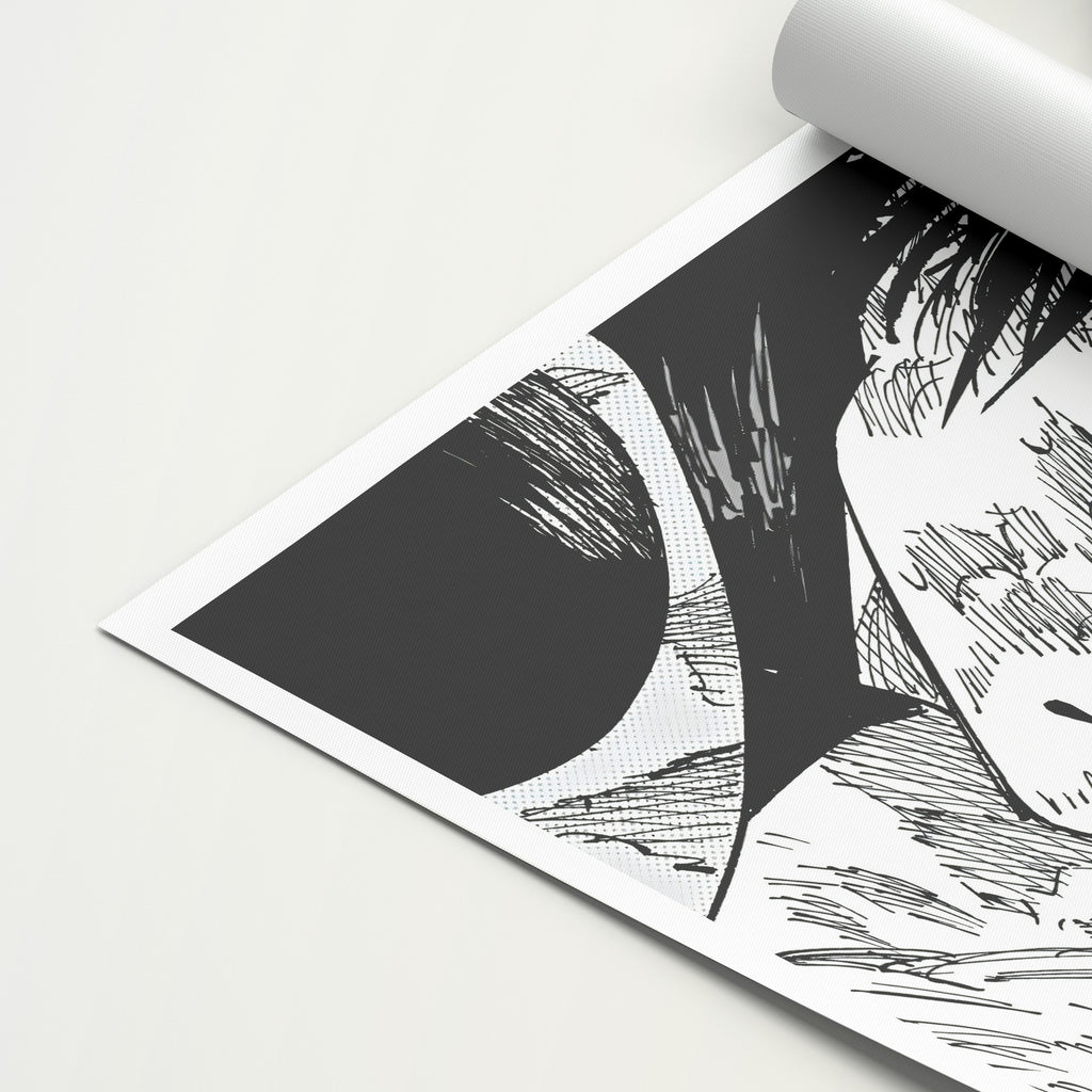 Maki Zenin 'Black and White' Canvas