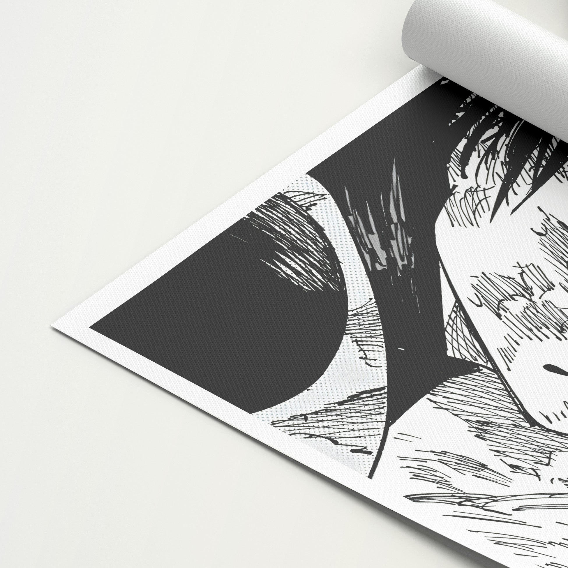 Maki Zenin 'Black and White' Canvas