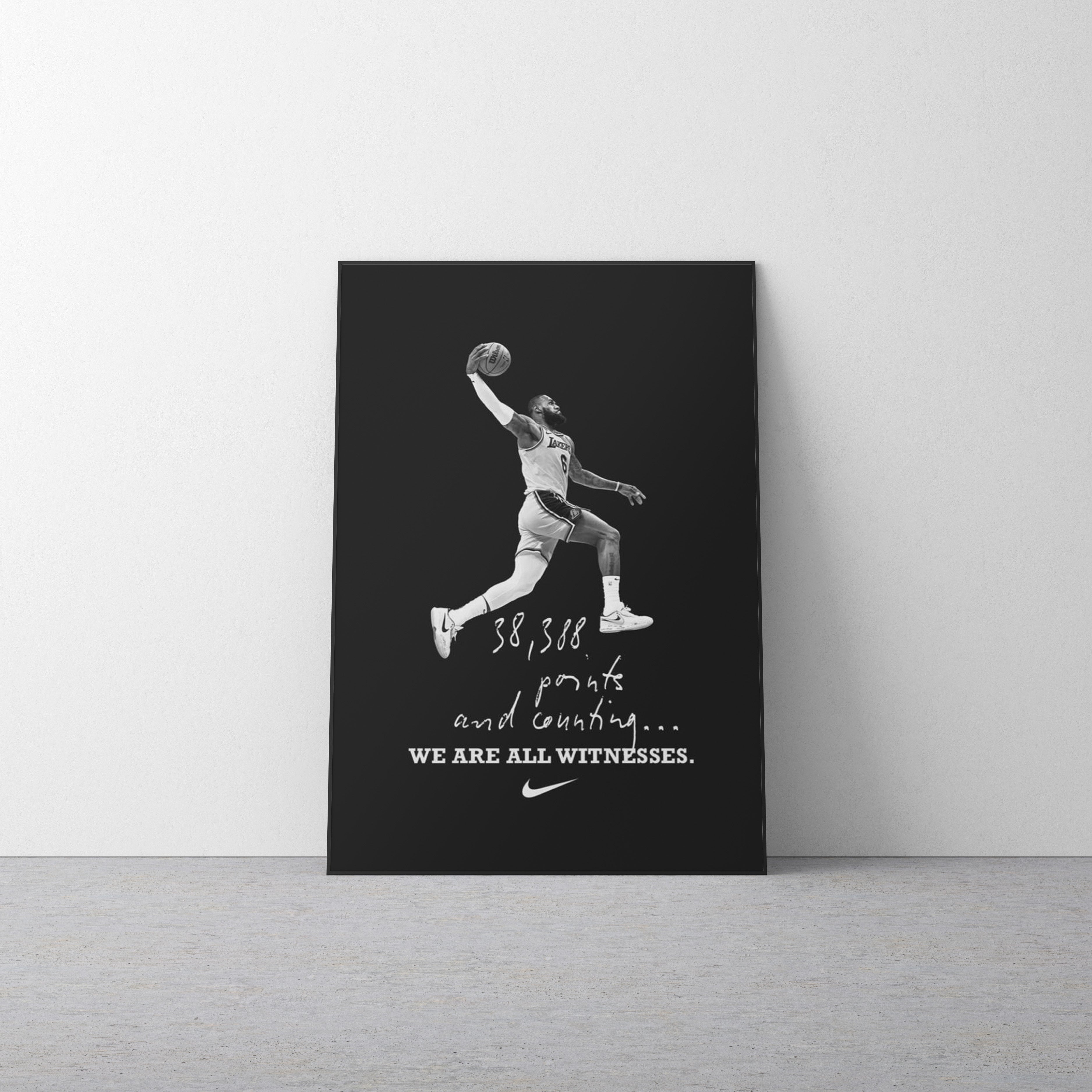 Lebron James 'Witness' Canvas