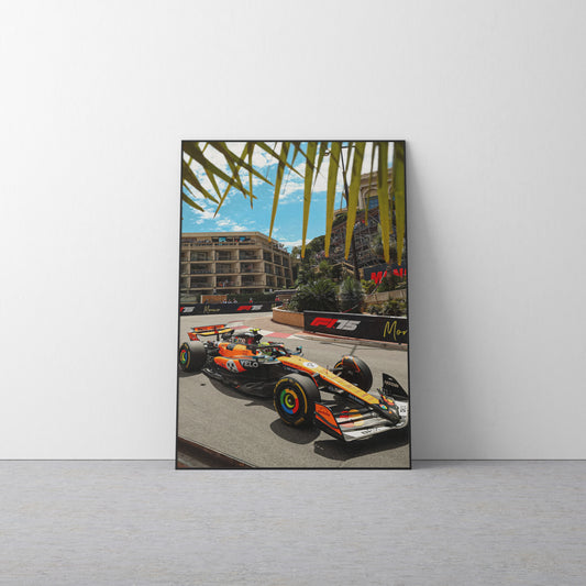 Lando Norris 'Monaco' Canvas