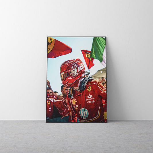 Charles Leclerc 'Red' Canvas