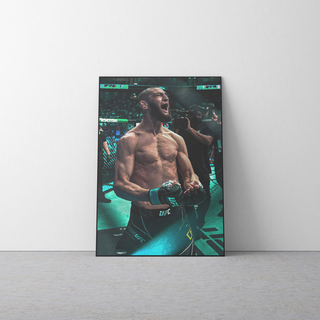 Khamzat Chimaev 'Green' Canvas