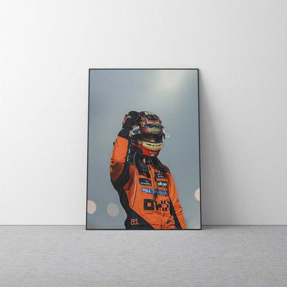 Oscar Piastri 'Winner' Canvas