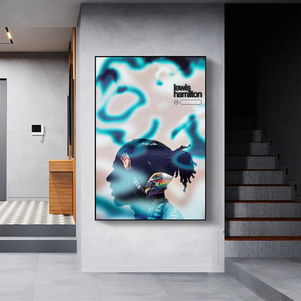 Lewis Hamilton 'Blue' Canvas