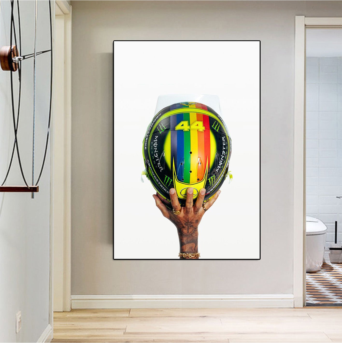 Lewis Hamilton 'Helmet 22' Design Canvas