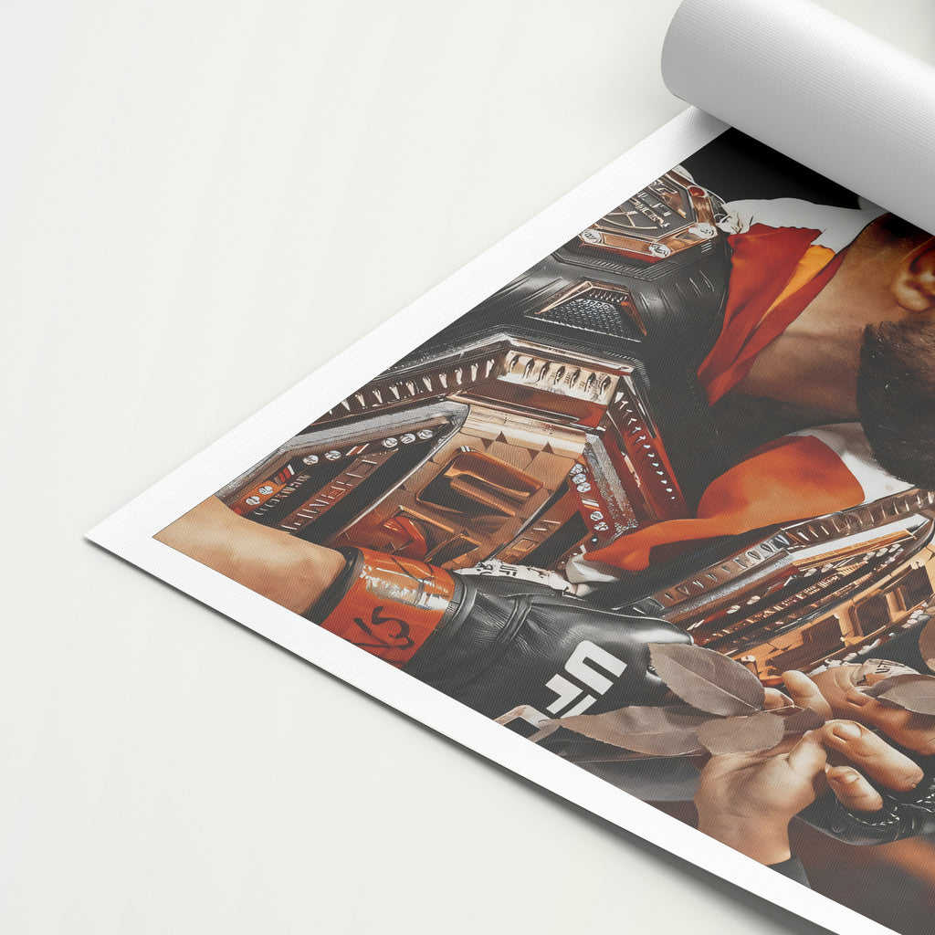 Ilia Topuria 'Rose' Canvas