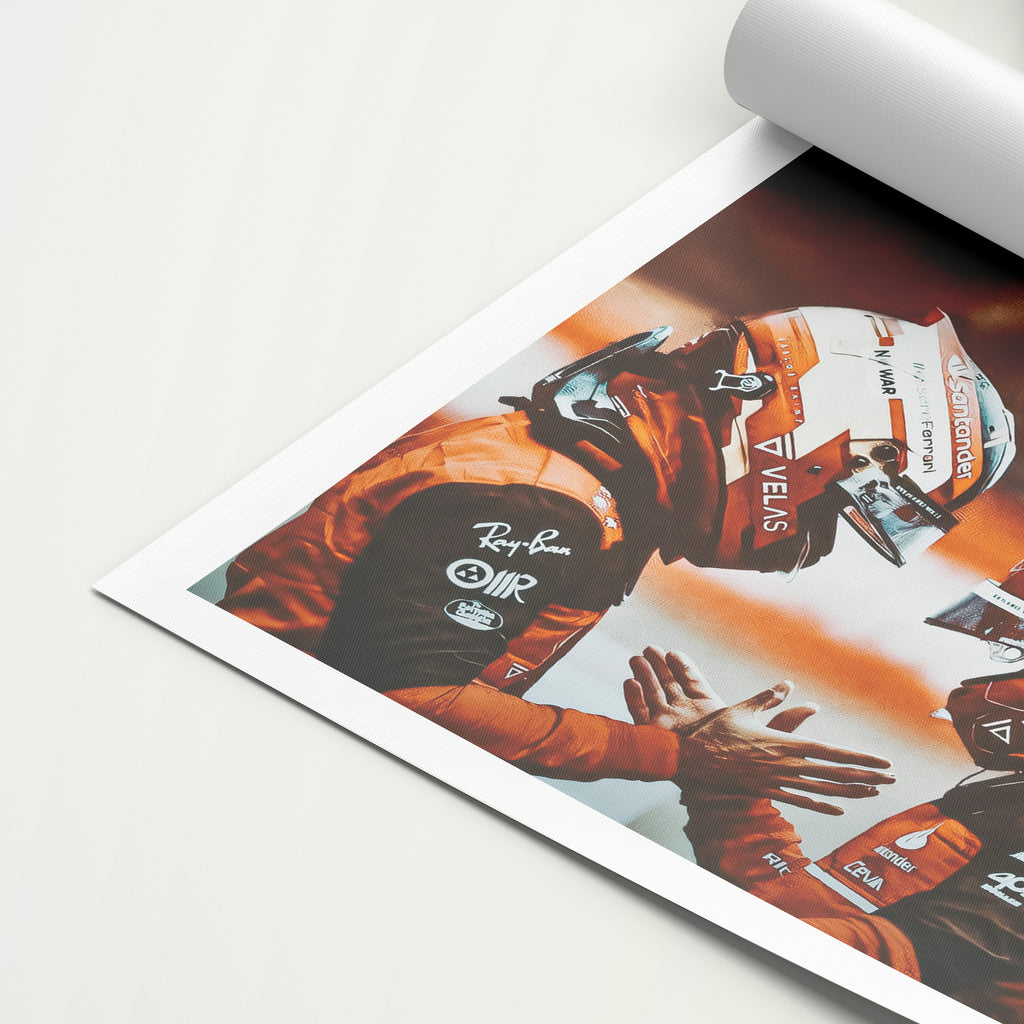 Leclerc and Sainz '2022' Canvas