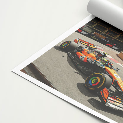 Lando Norris 'Monaco' Canvas