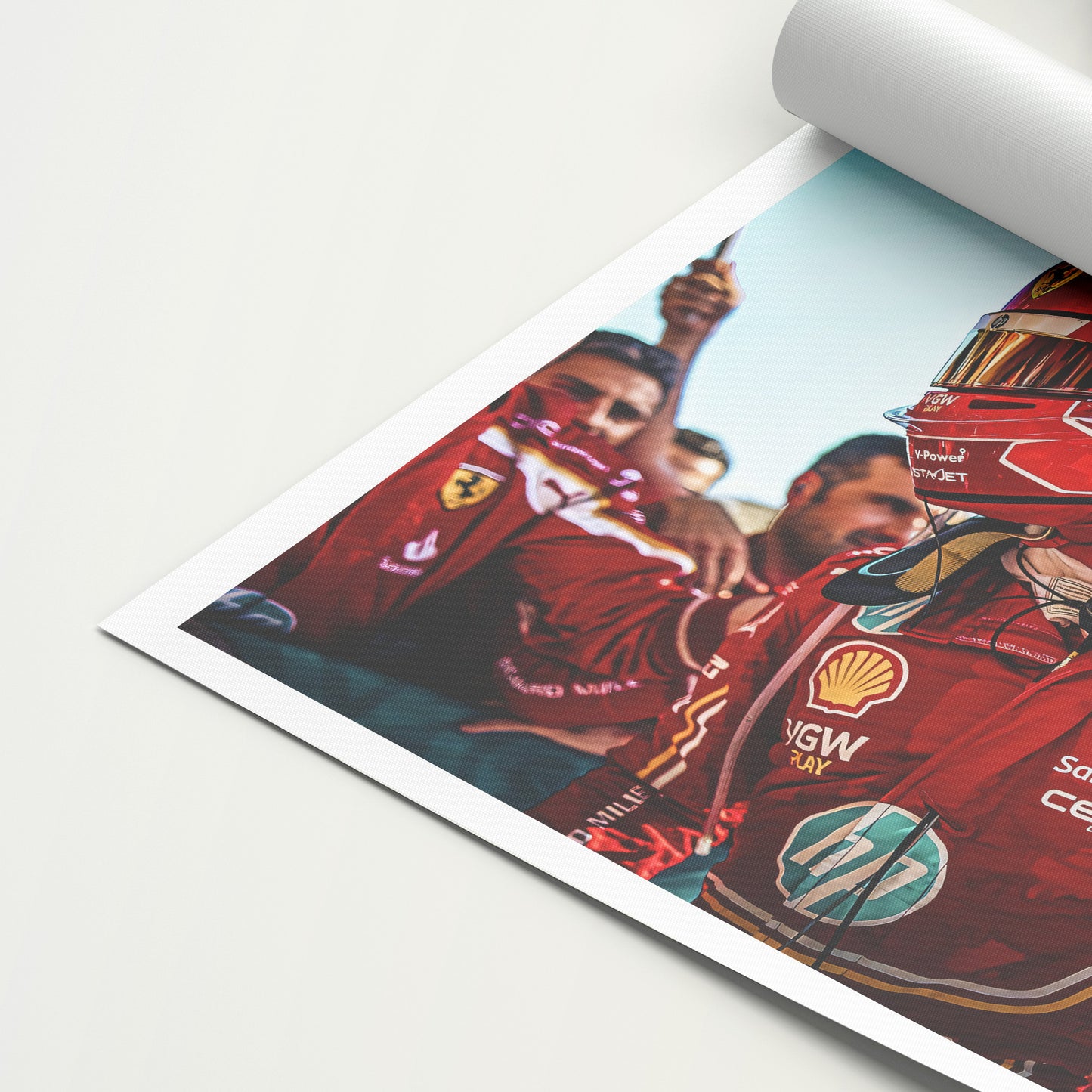 Charles Leclerc 'Red' Canvas