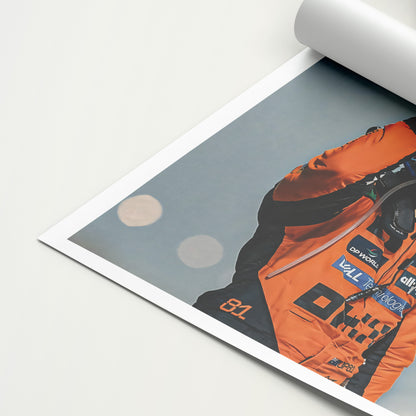 Oscar Piastri 'Winner' Canvas