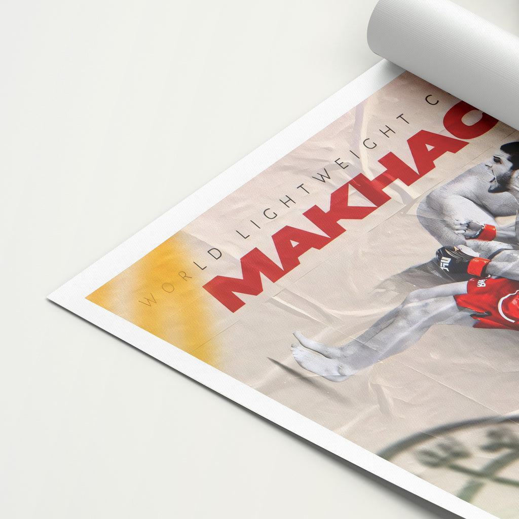 Islam Makhachev 'Gold' Canvas