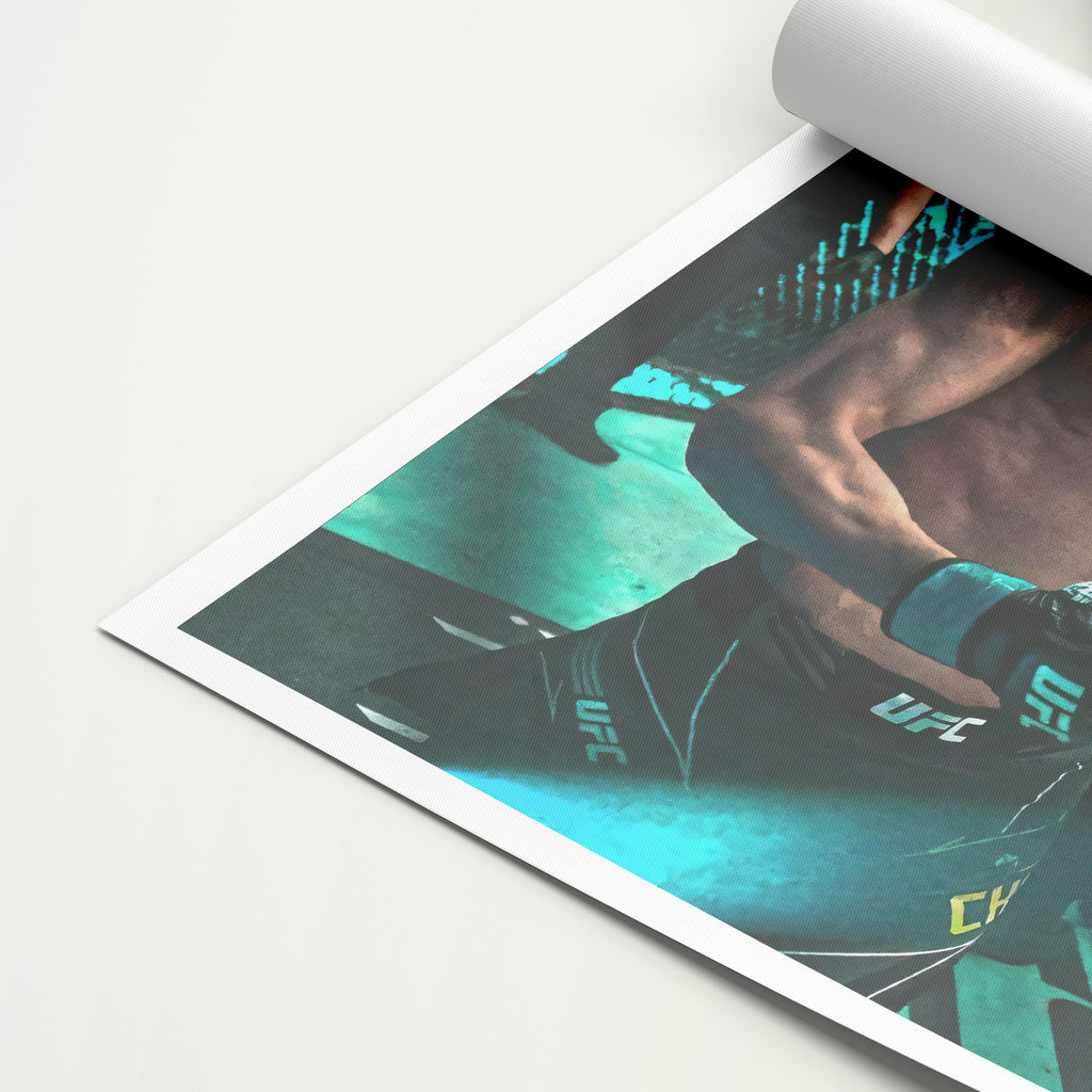 Khamzat Chimaev 'Green' Canvas