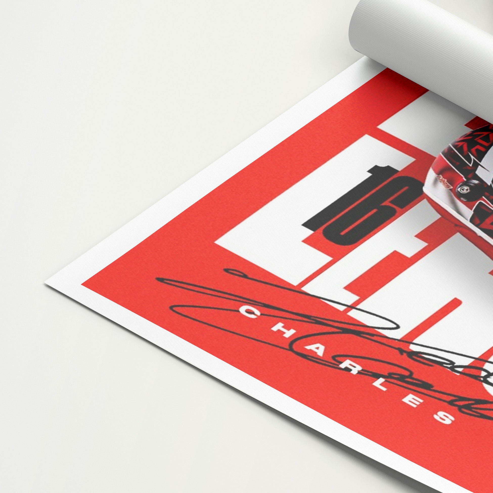 Charles Leclerc 'Red' Canvas