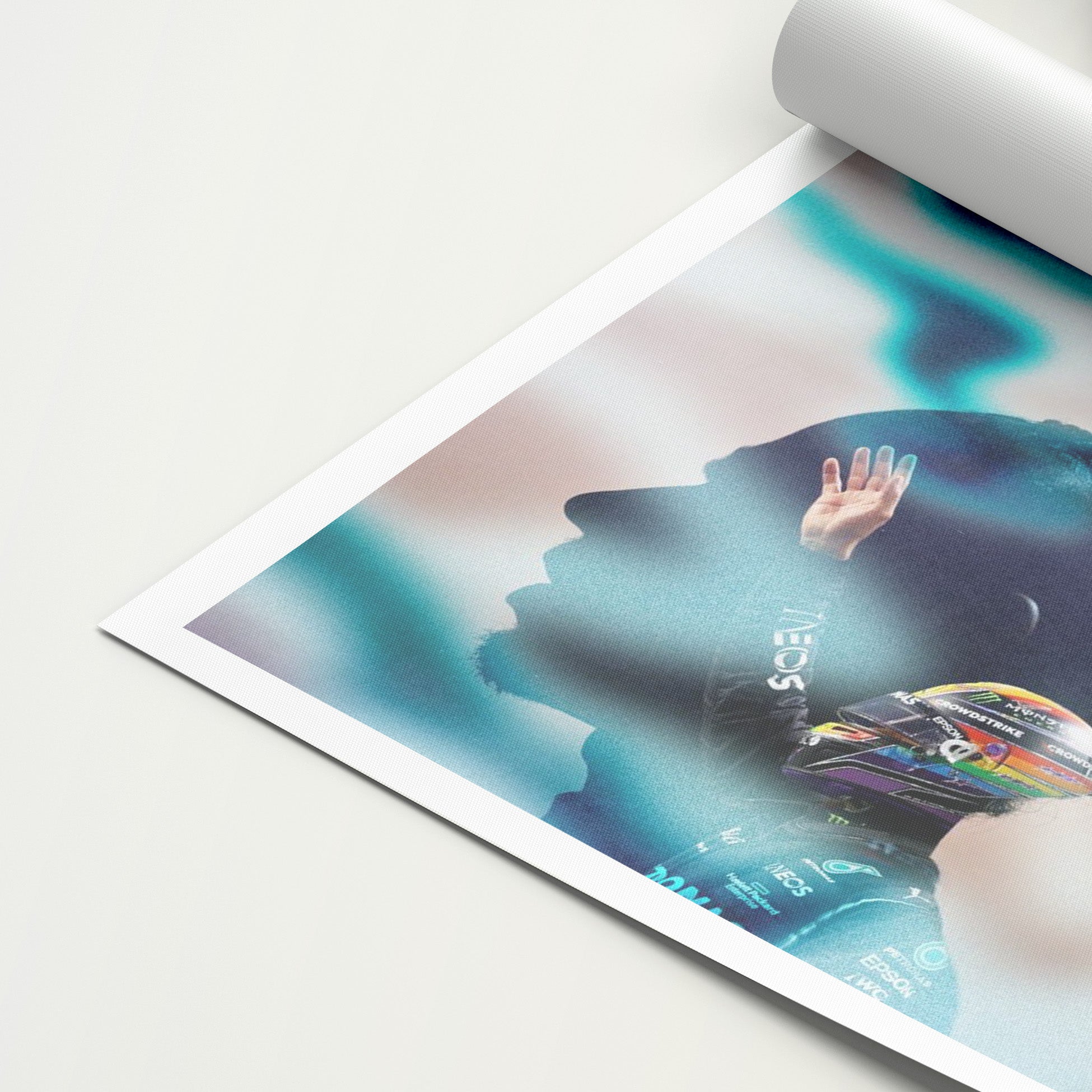 Lewis Hamilton 'Blue' Canvas