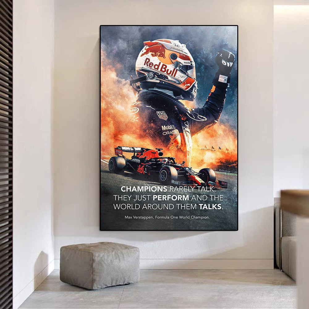 Max Verstappen 'Winners' Canvas