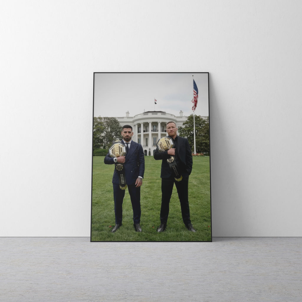 Ilia Topuria Justin Gaethje 'White House' Canvas