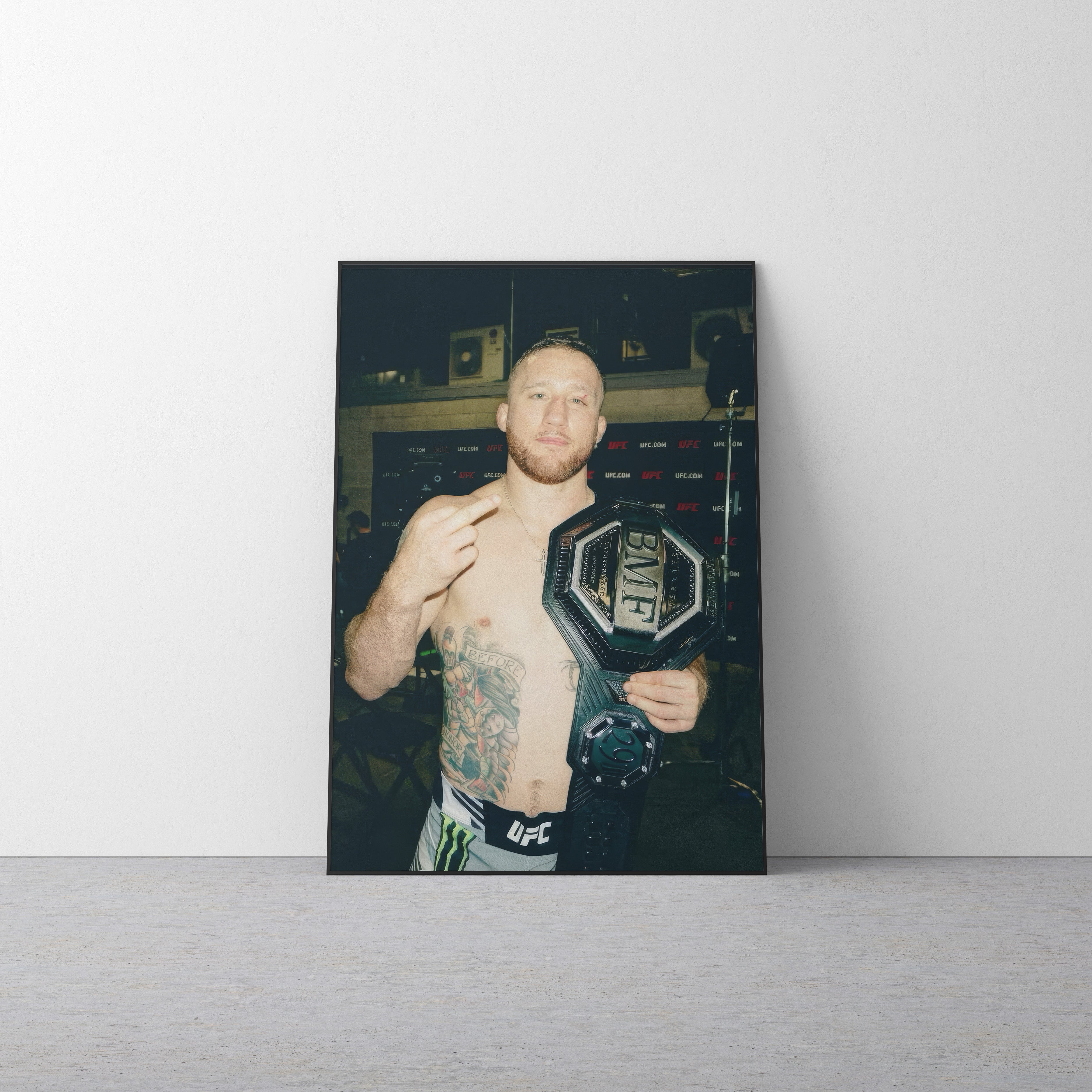 Justin Gaethje 'Bird' Canvas