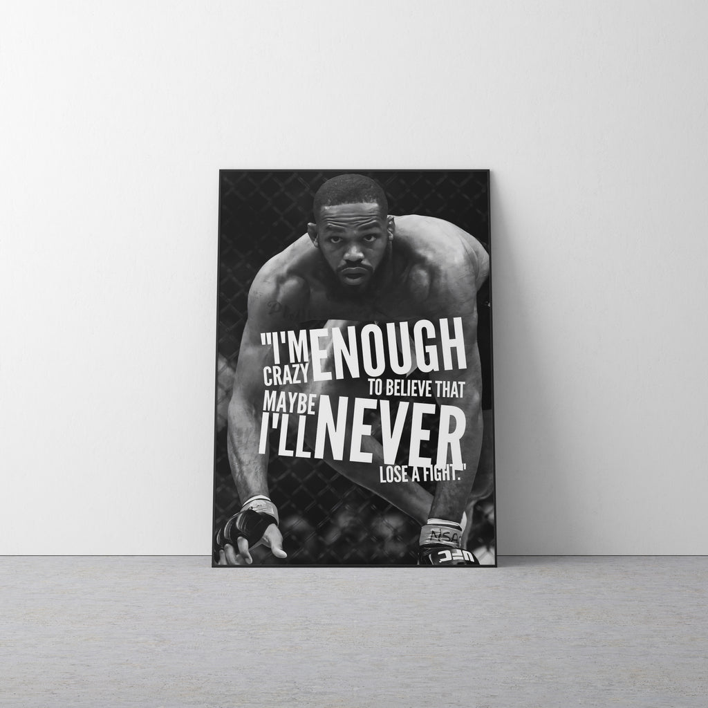 Jon Jones 'Crazy' Canvas