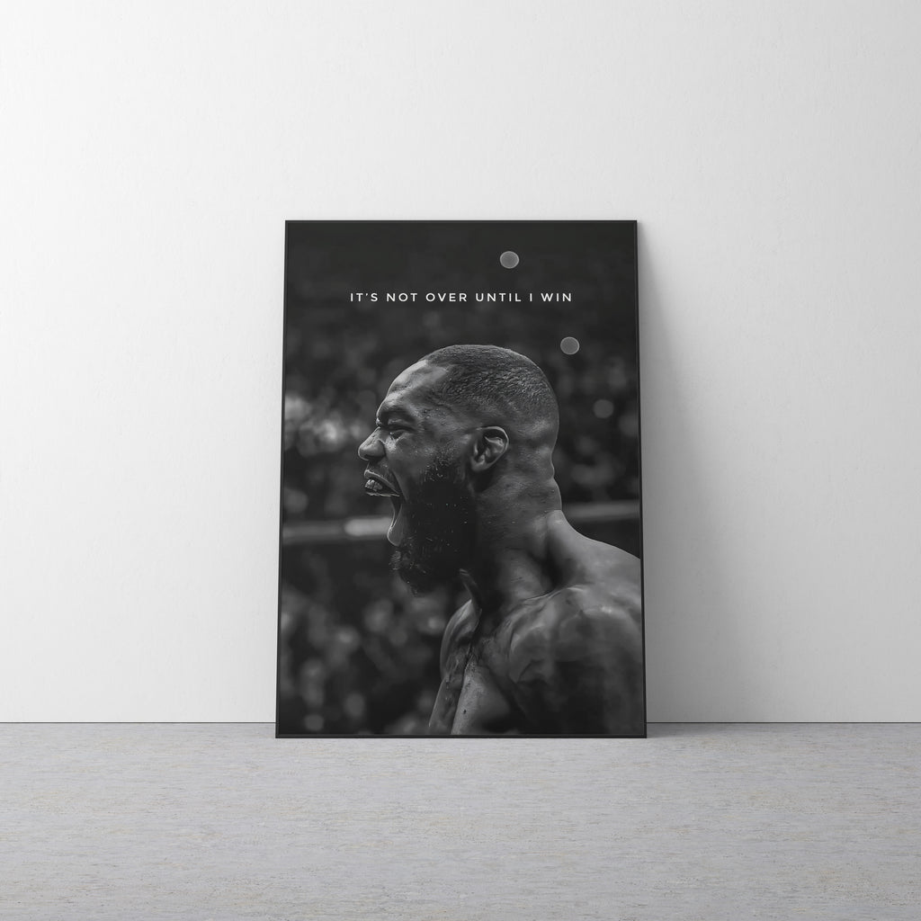 Jon Jones 'Until I Win' Canvas