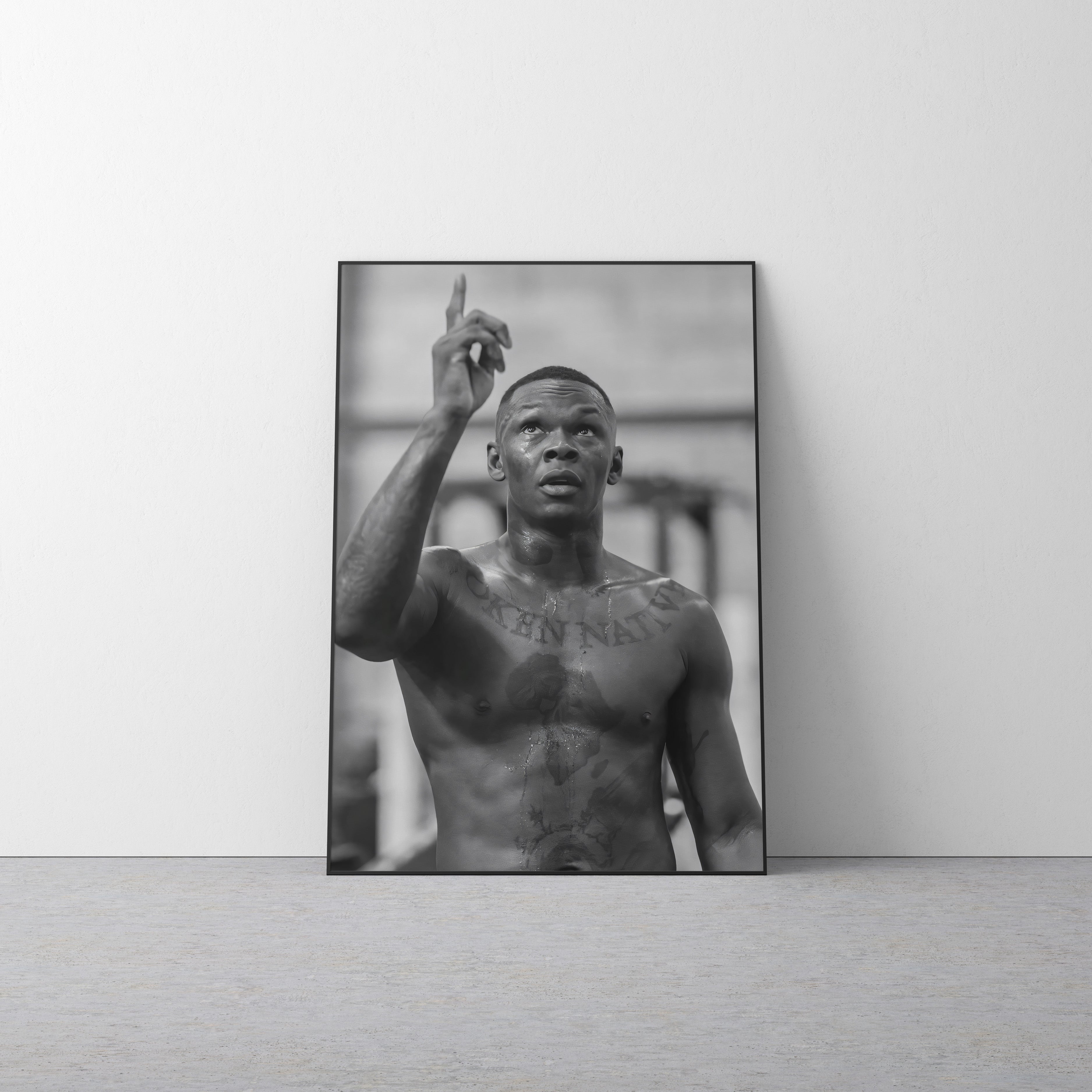 Izzy Adesanya '1' Canvas
