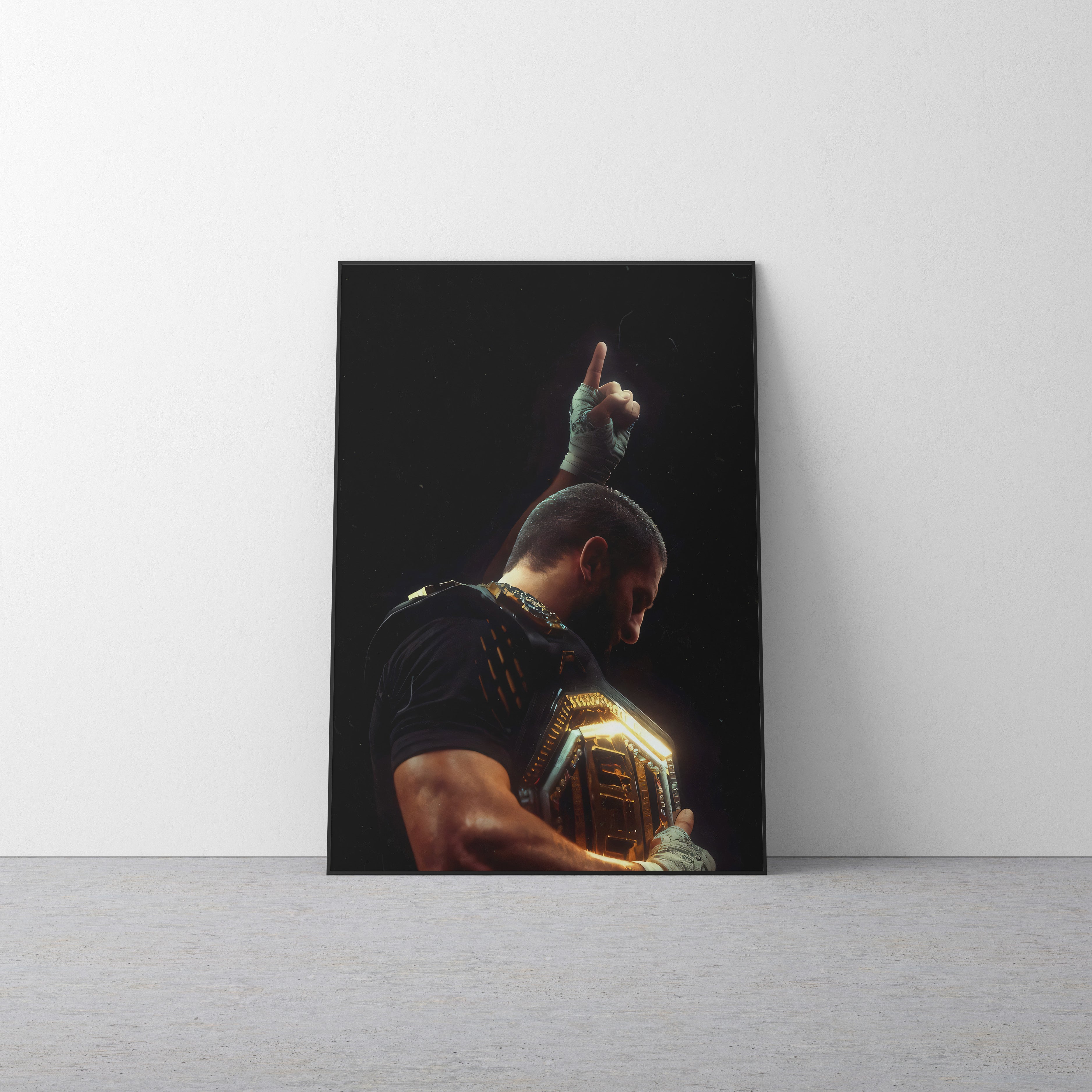 Islam Makhachev 'Gold' Canvas