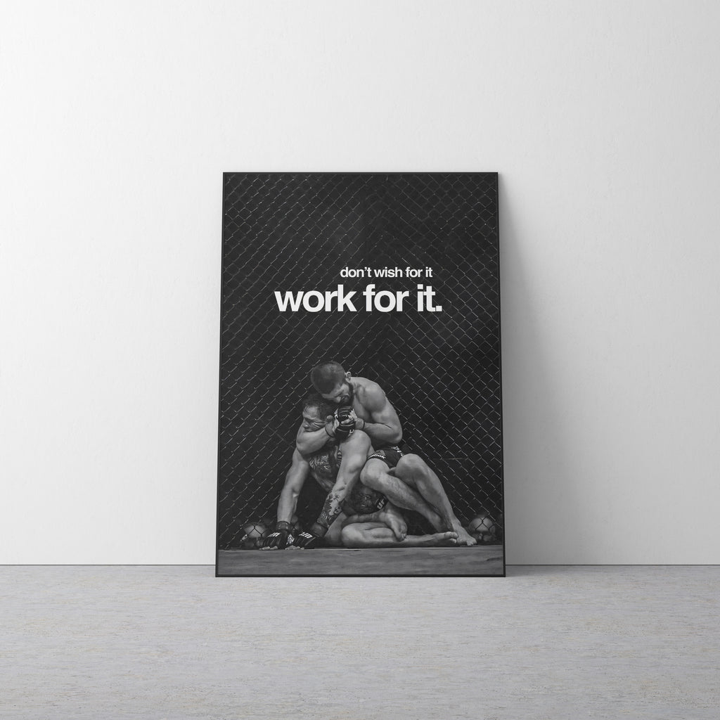 Khabib Nurmagomedov 'Work' Canvas