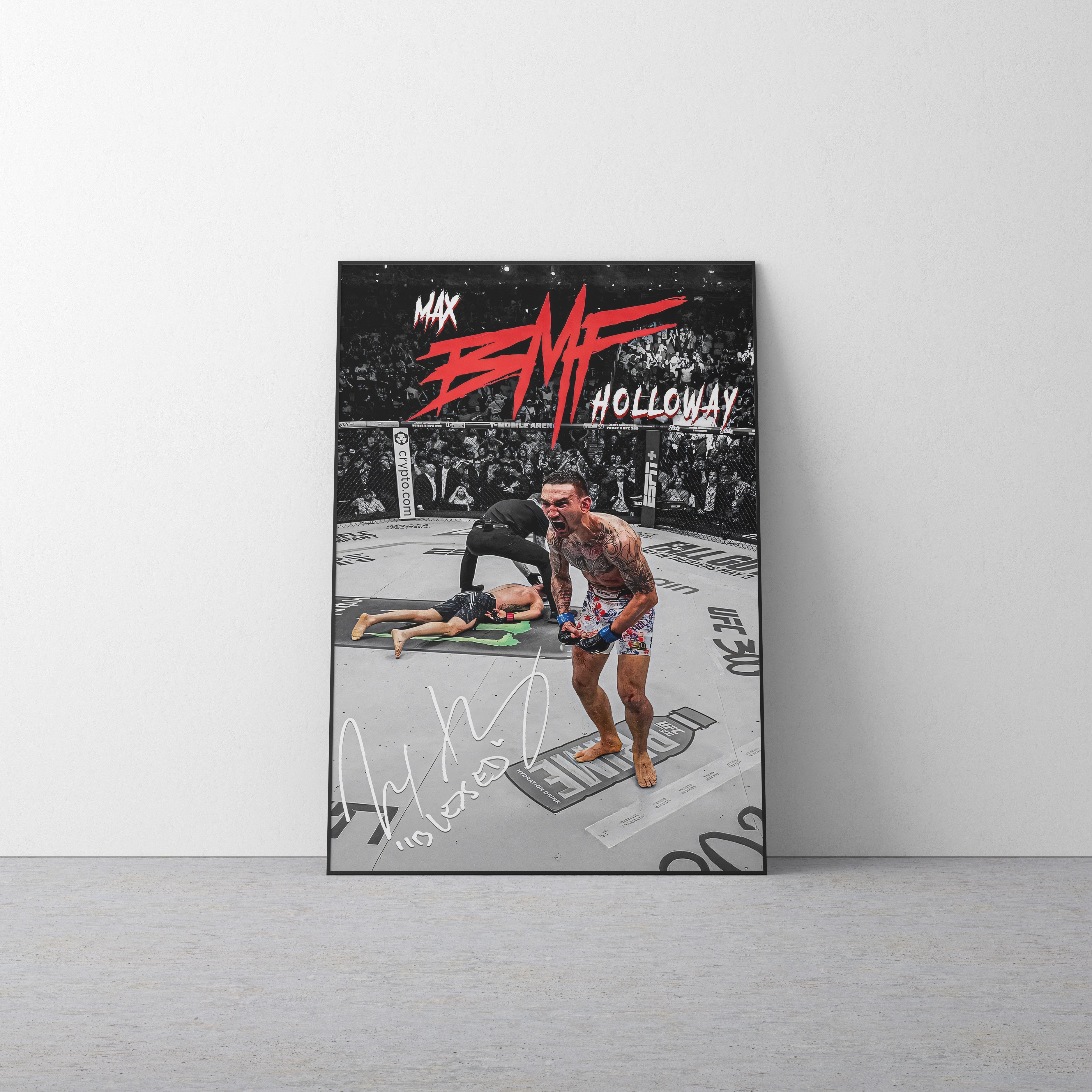 Max Holloway 'Sign' Canvas