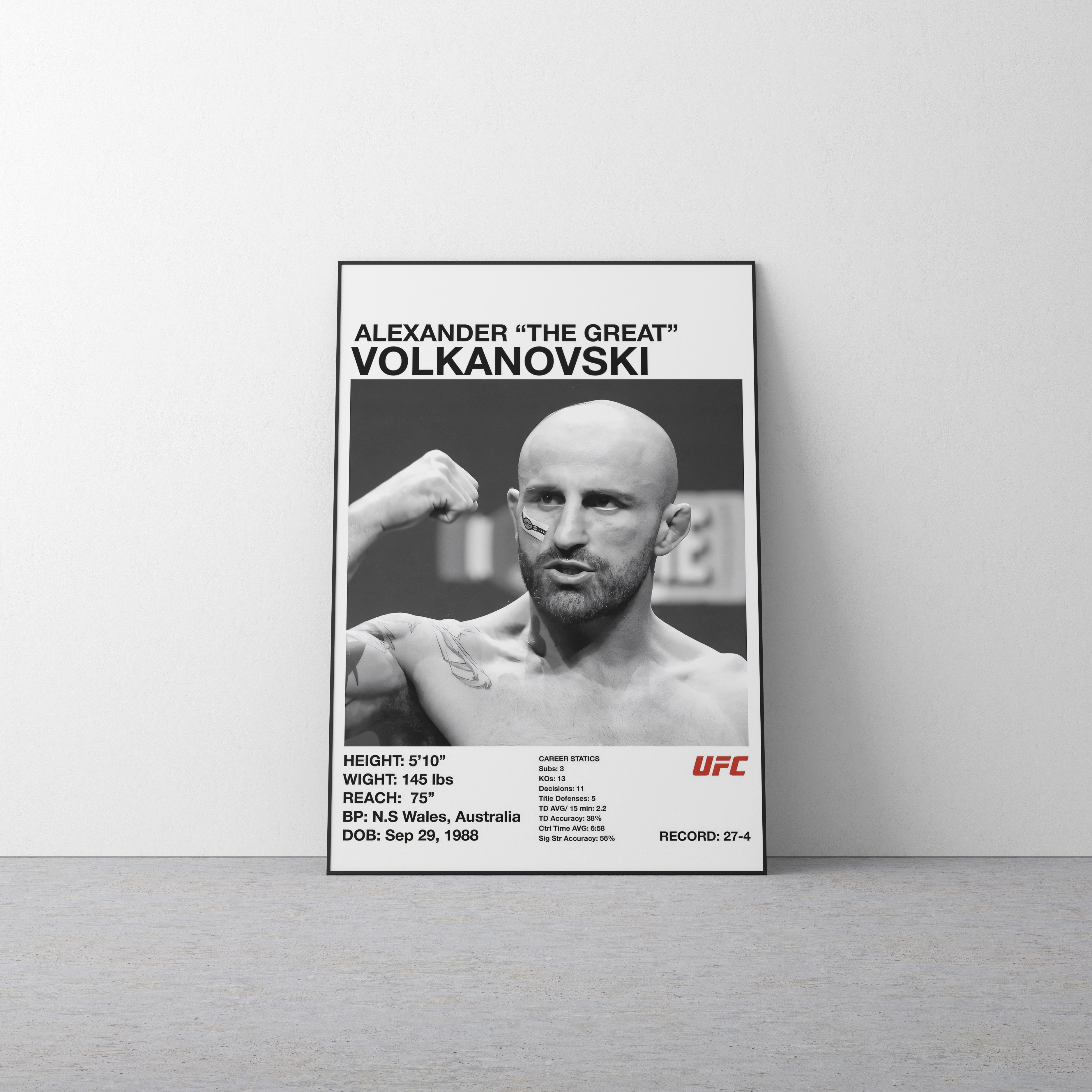 Alexander Volkanovski 'States' Canvas