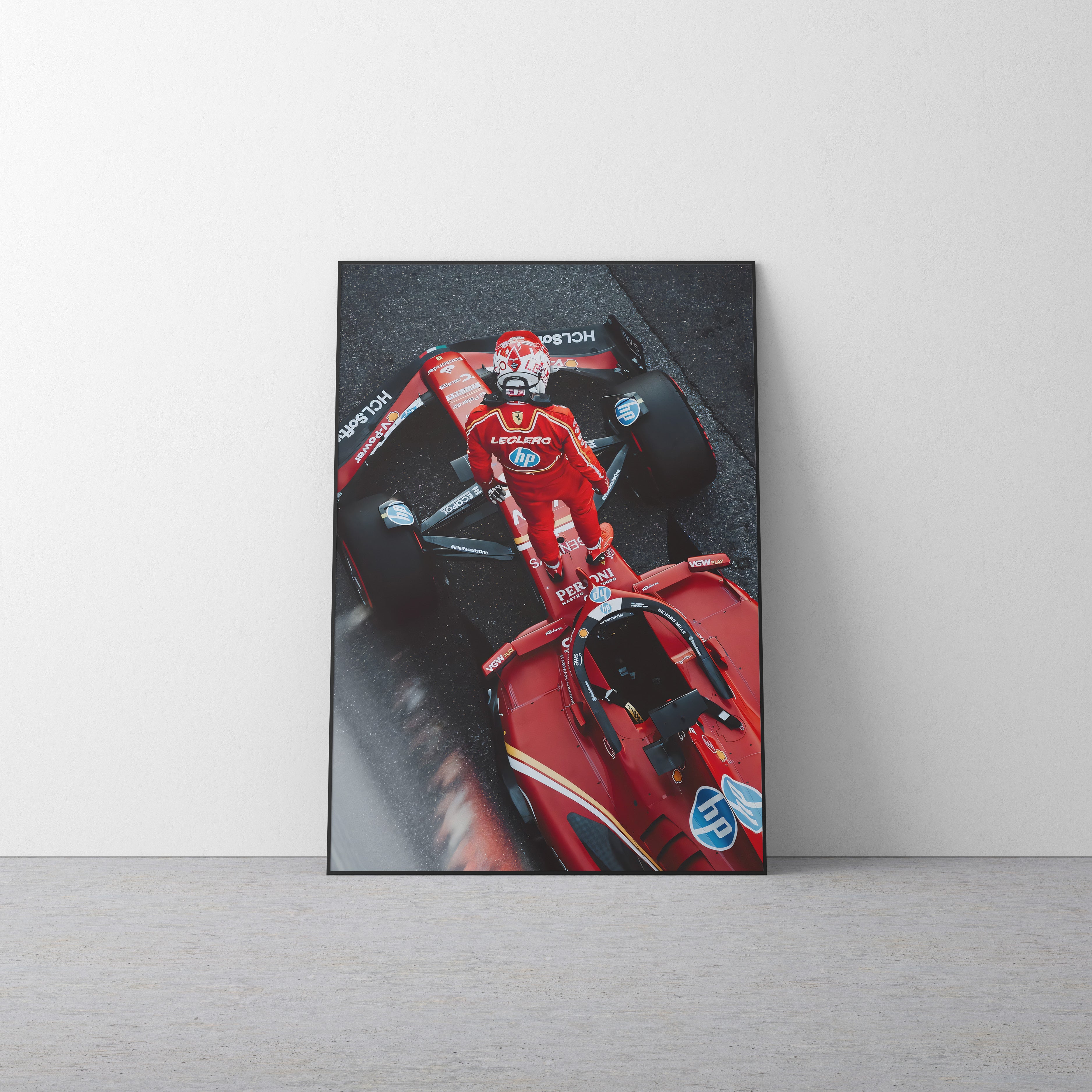 Charles Leclerc 'Blur' Canvas